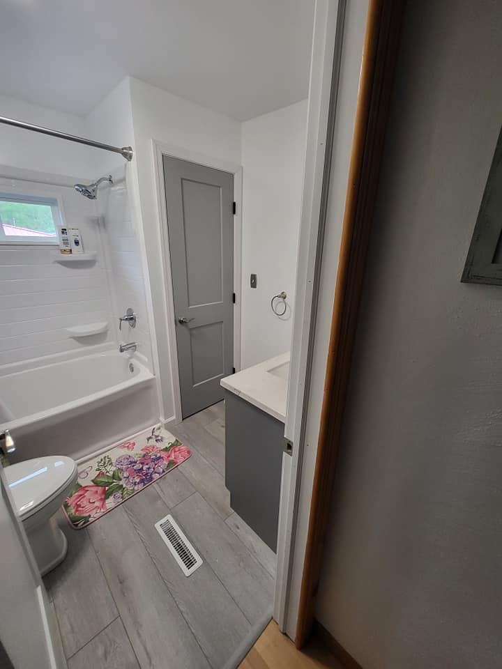 Finished bathroom remodel