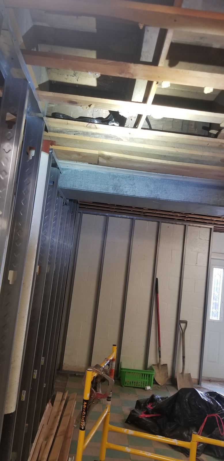 Interior renovation framing