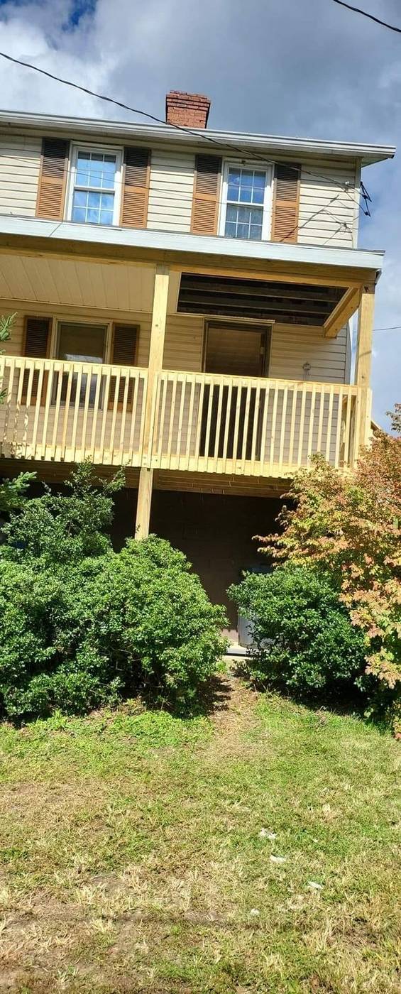 Finished elevated porch